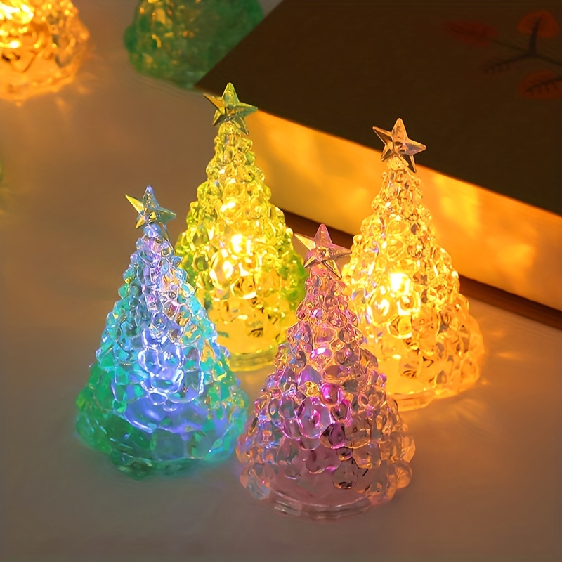 1pc Décoration De Noël Lumières Bougies LED De Noël Arbre De - Temu Canada