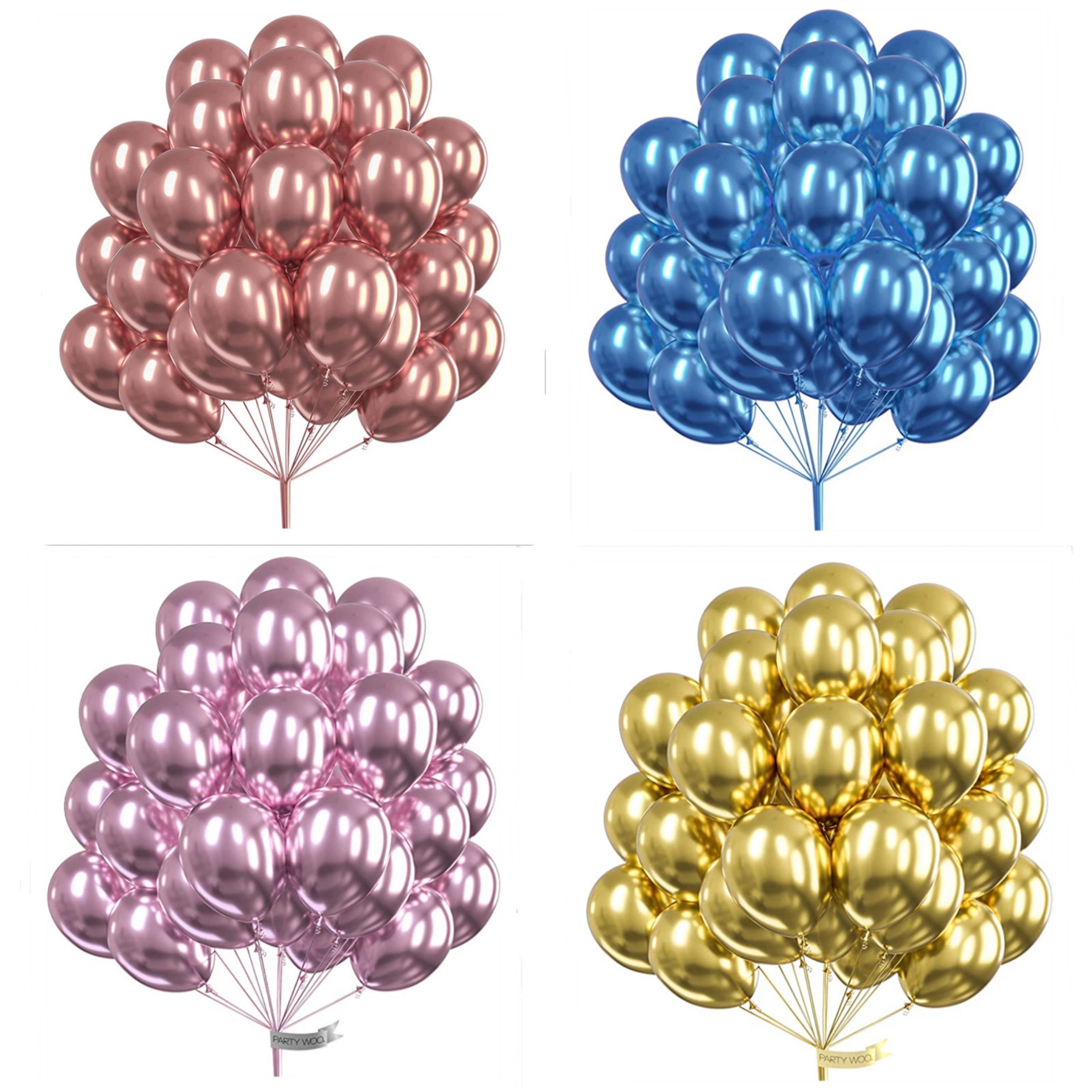 O-Kinee LAKIND Globos Metalizados 50-Pack Globos Metalicos Globo Metalizado  Globos De Helio Globos De Látex para La Fiesta De Cumpleaños (Golden-50pcs)  : : Hogar y cocina