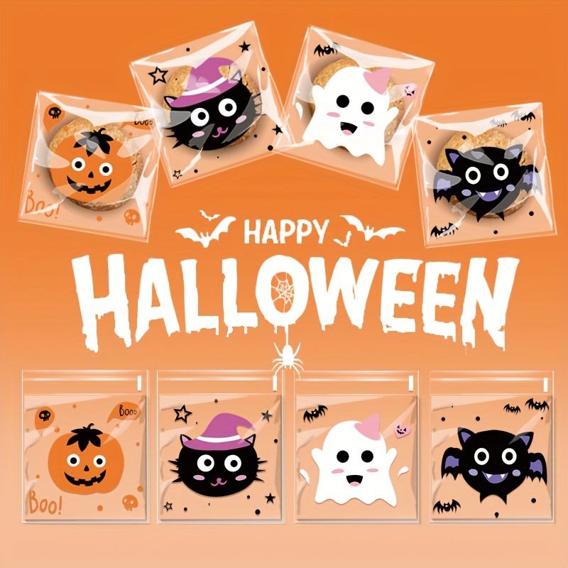 50pcs Nueva Bolsa Regalo Halloween Original Dulces Cinta - Temu