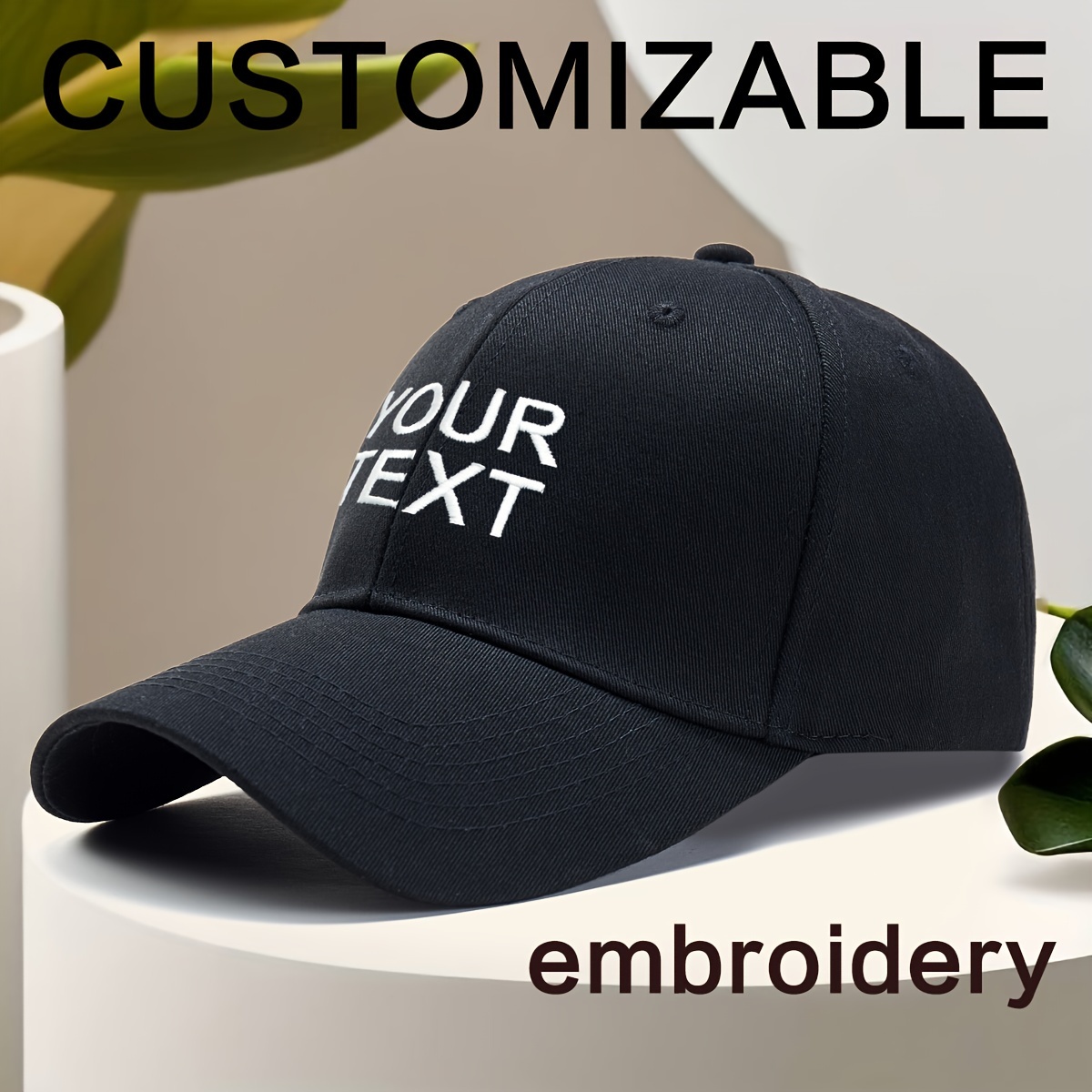 

[custom] 1pc Personalized Custom Baseball Cap For Men And Women Suitable For Diy Name Phone Number Design The Text You Want