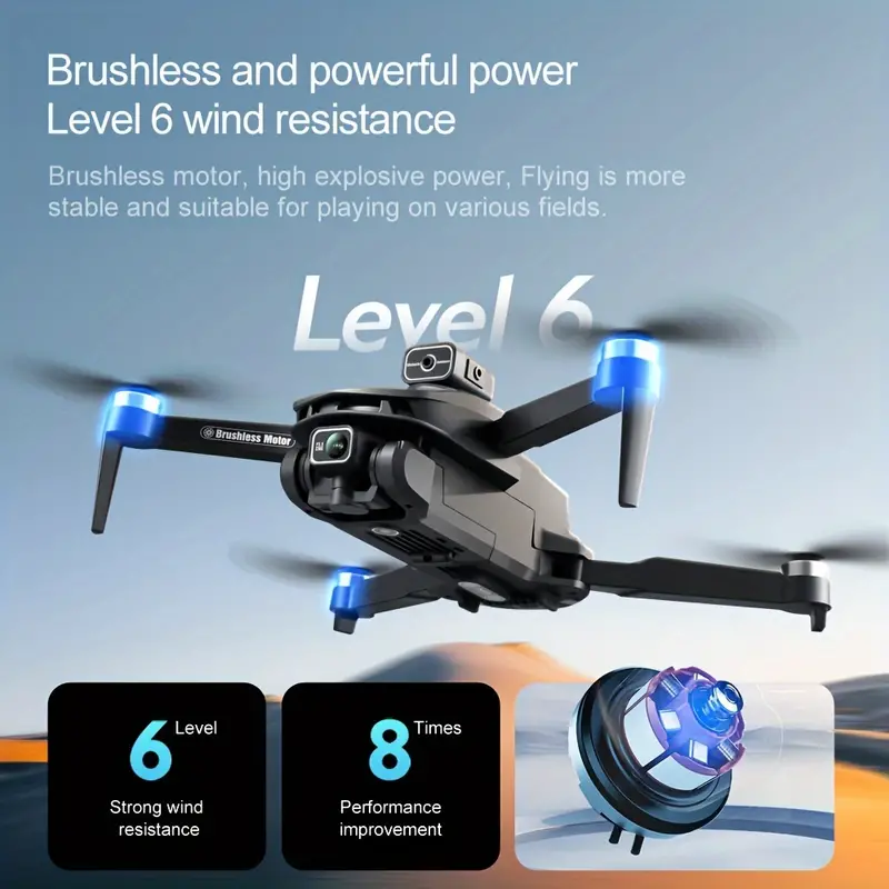 v168 drone with hd camera 360 all round infrared obstacle avoidance optical flow hovering gps smart return 7 level wind resistance 50x zoom birthday gift details 11