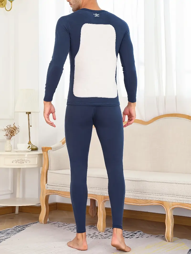 Long Johns Thermal Underwear Set Men Fleece Warm Base Layer - Temu