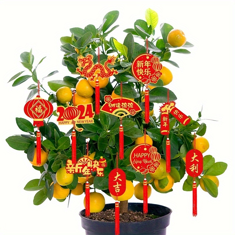 2024 Year Of The Dragon Pendant Potted Plant Hanging New - Temu