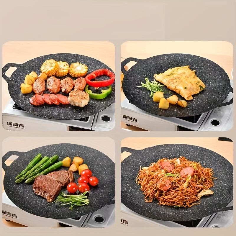 Cast iron barbecue plate induction cooker household outdoor BBQ