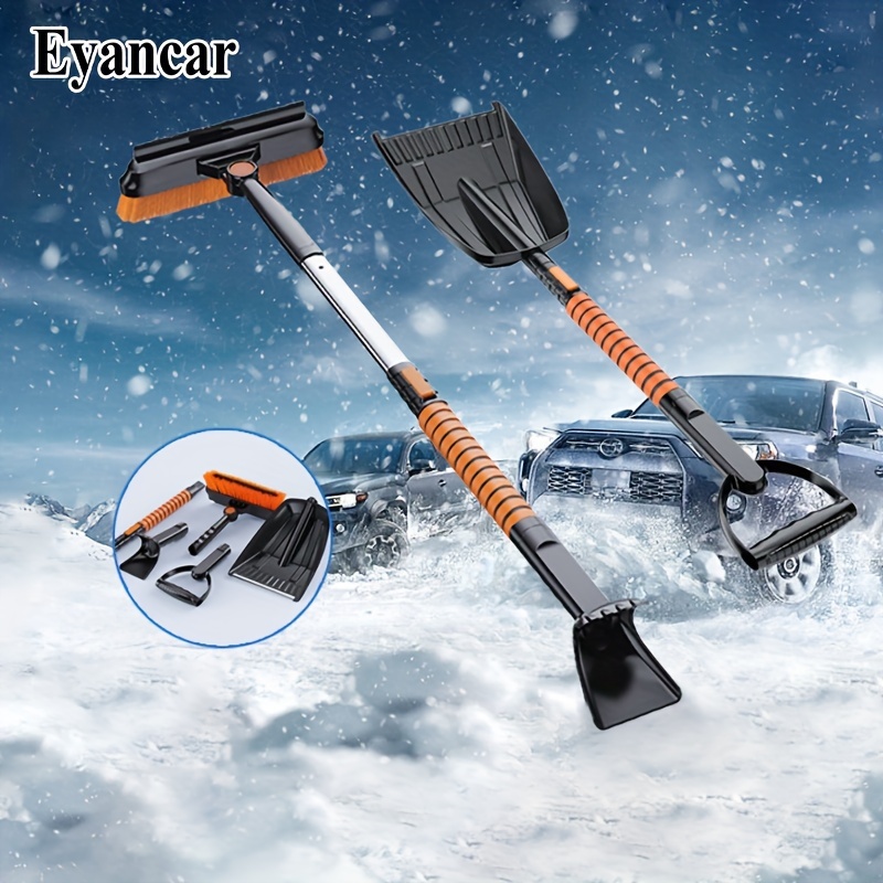 Multifunctional Car Snow Shovel, Windshield Deicing Shovel Snow Brush,  Telescopic Snow Shovel Brush, Winter Snow Cleaning Tools