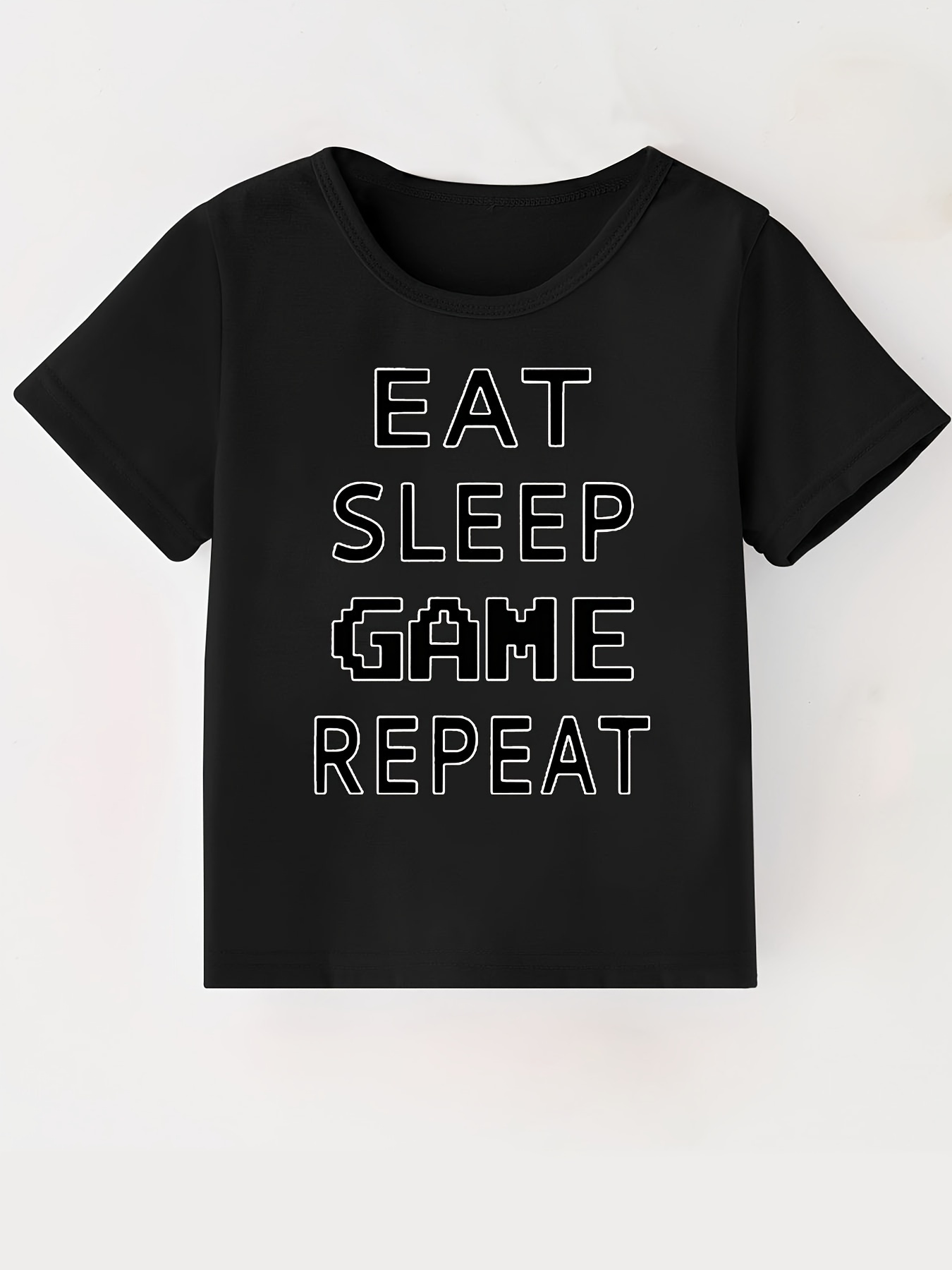 EAT SLEEP GYMNASTICS REPEAT Print Camiseta De Manga Curta - Temu