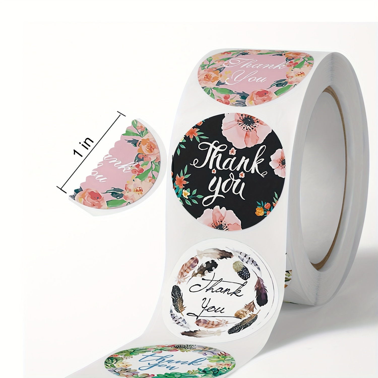 Round Labels Sticker Paper Thank Sticker Dragees Candy Bag - Temu