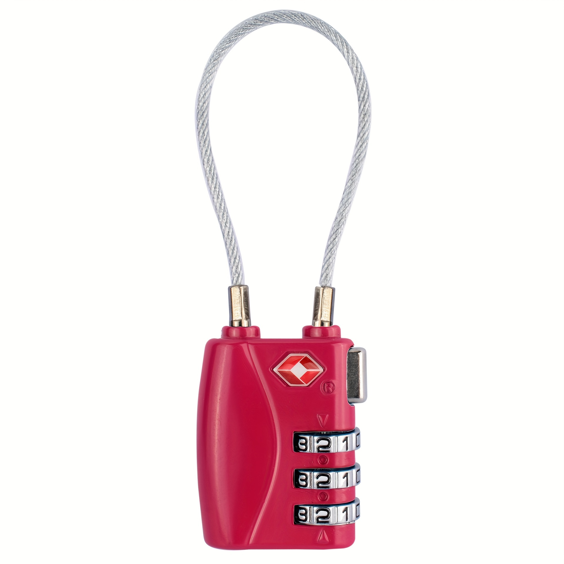 Red TSA Luggage Padlock