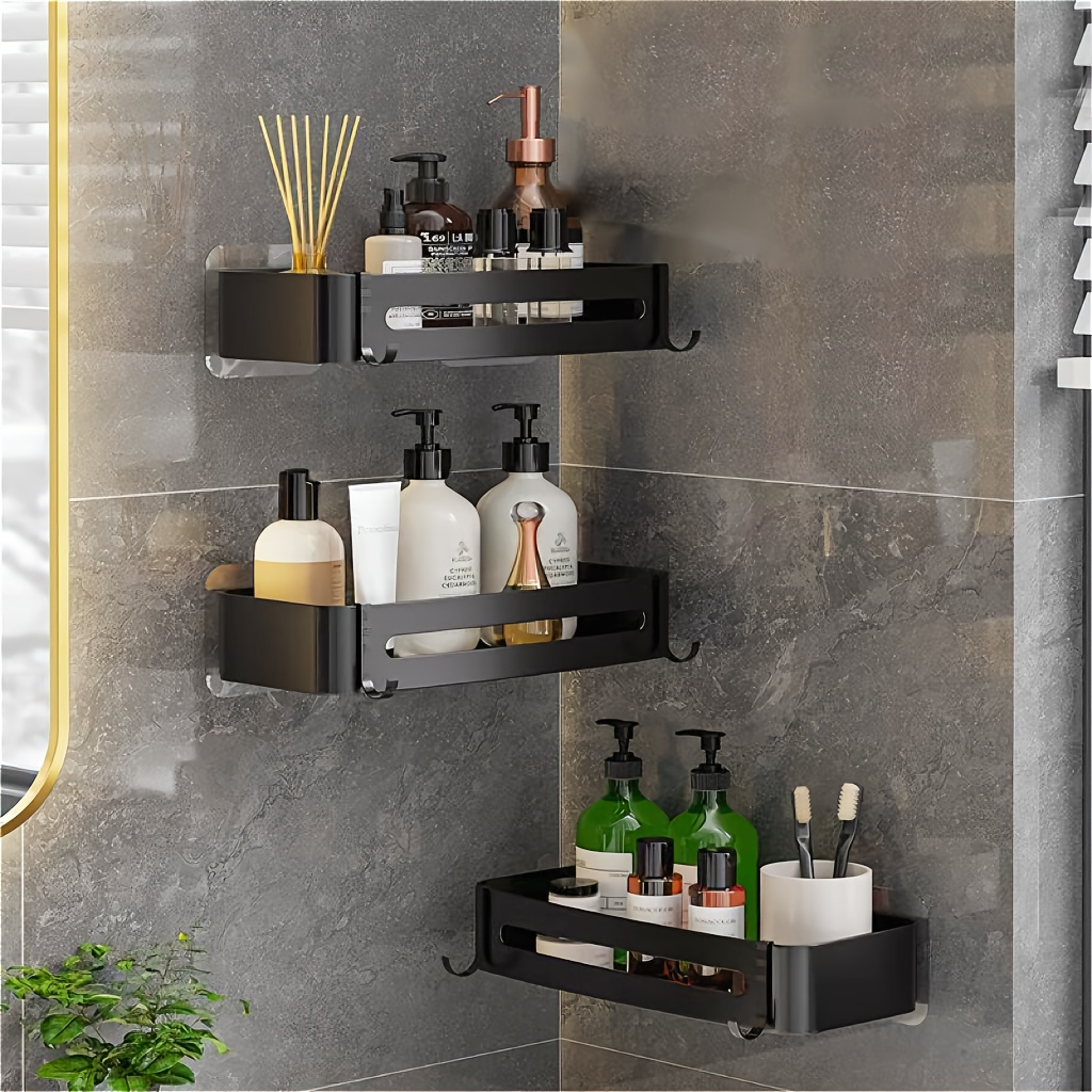 Mensola per doccia quadrata in acciaio inossidabile Articoli da toeletta a  parete Cosmetici Accessori per il bagno Co