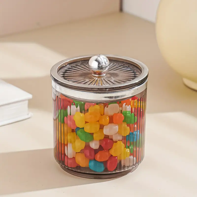 Glass Storage Jar Candy Jar With Lids Food Storage Container - Temu