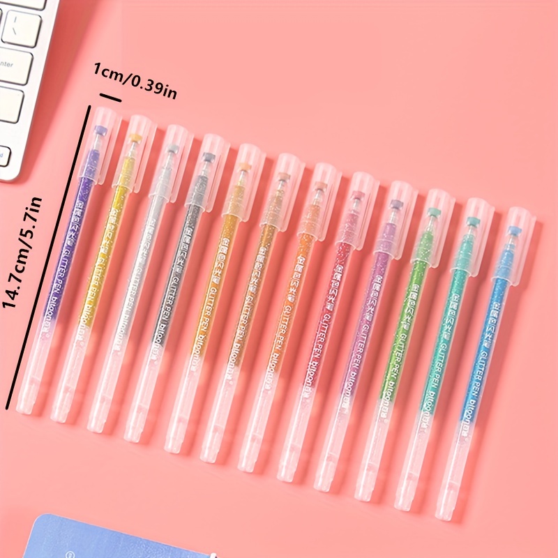 Flashing Jelly Pen Hand Account Juice Pen Flashing Sparkling Temu