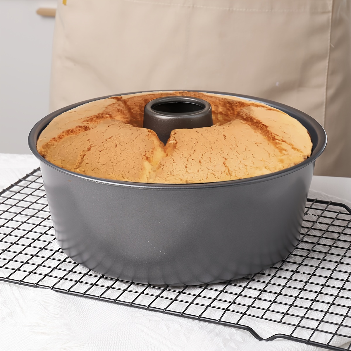 Fluted Tube Cake Pan, Silicone Baking Cake Mold, Baking Bundt Cake Pan, Loaf  Pan, Oven Accessories, Baking Tools, Kitchen Gadgets, Kitchen Accessories -  Temu