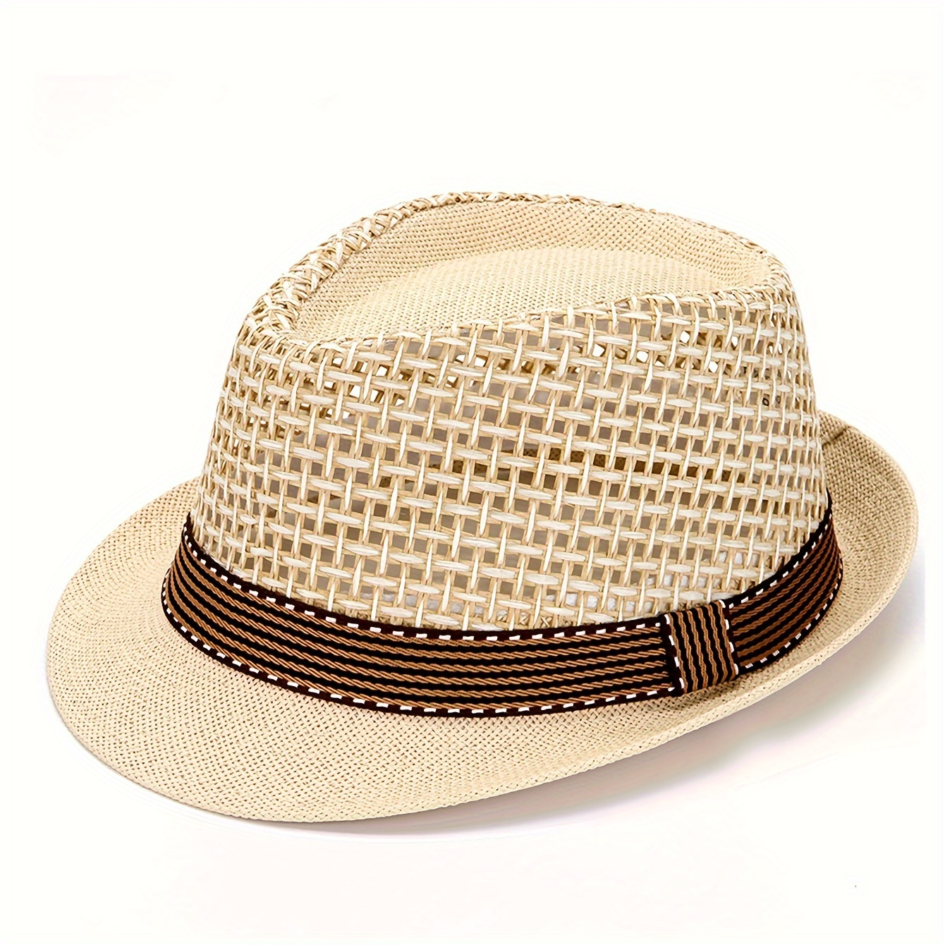 Stylish Mens Summer Hat With Mesh Design For Sun Protection Ideal
