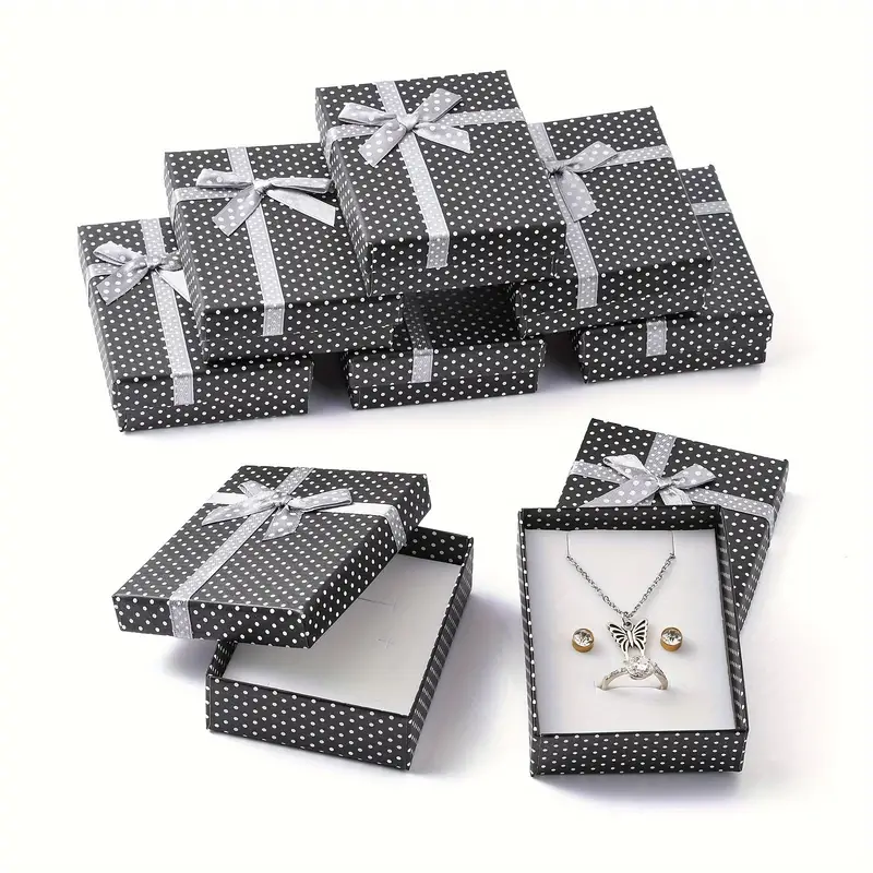 Bowknot Jewelry Box Long Paper Necklace Box Bracelet - Temu