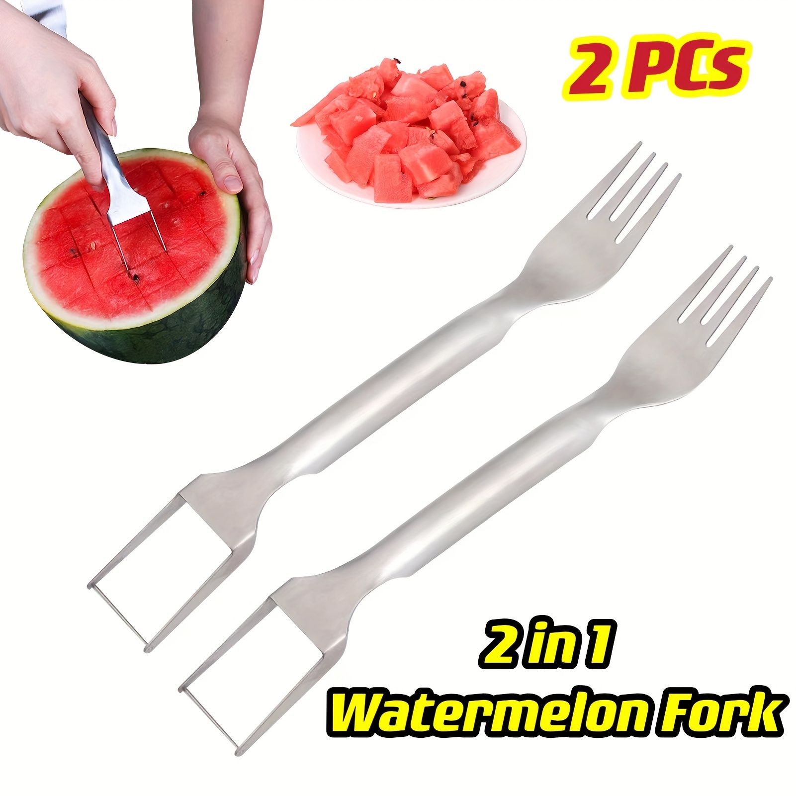 2 in 1 Watermelon Slicer with Fork