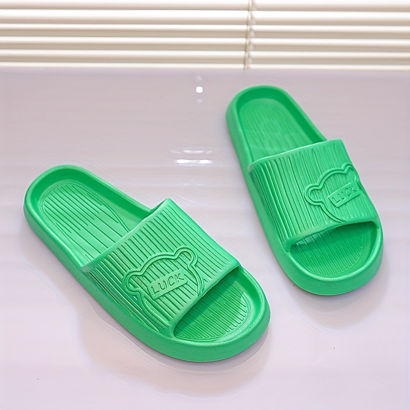 Neon hot sale slides shoes