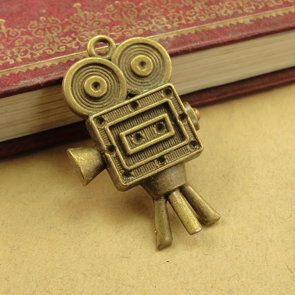 20pcs Bronze Bioscope Pendants for DIY Accessories