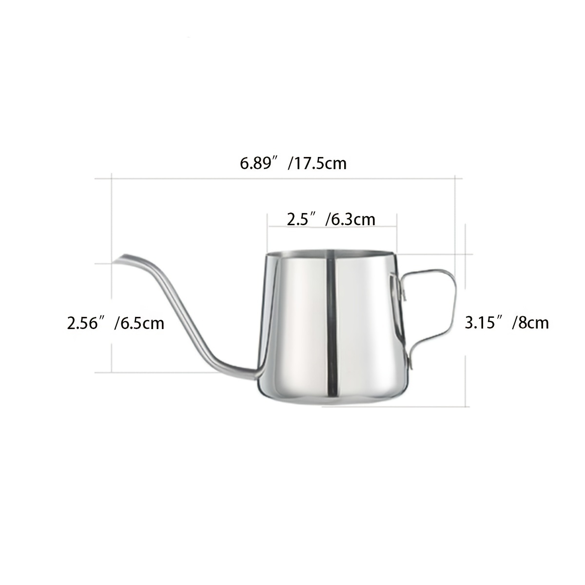 550ml Stainless Steel Drip Kettle with Long Spout Tea Kettle Pour Over  Coffee Kettle Gooseneck Tea