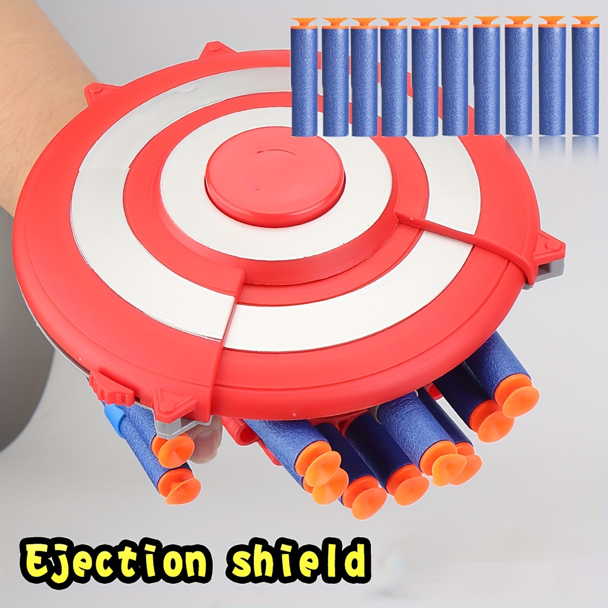 

1 Set New Shield Type Soft Missile Launcher Toy Set, Creative Children's Diy Role Play Outdoor Interactive Shooting Game Toy Set, Halloween/christmas/birthday/new Year Festival Gift