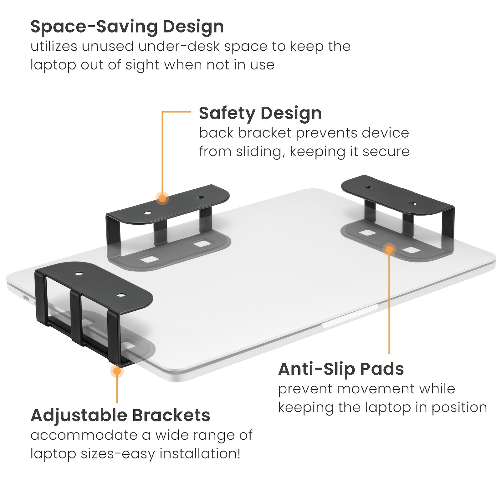 Under desk laptop docking deals station holder