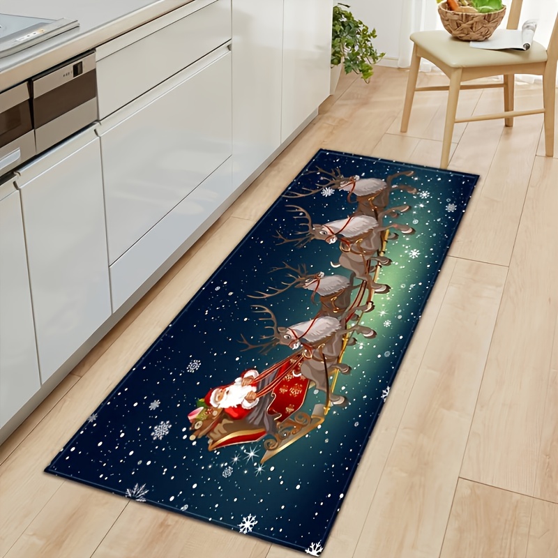 1pc Retro Vintage Christmas Doormat Large Floor Mat Non - Temu