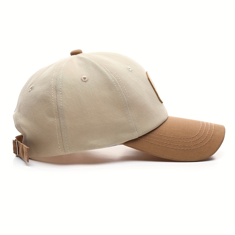 Stylish Brown Cotton Closed Back Baseball Cap For Men And Women