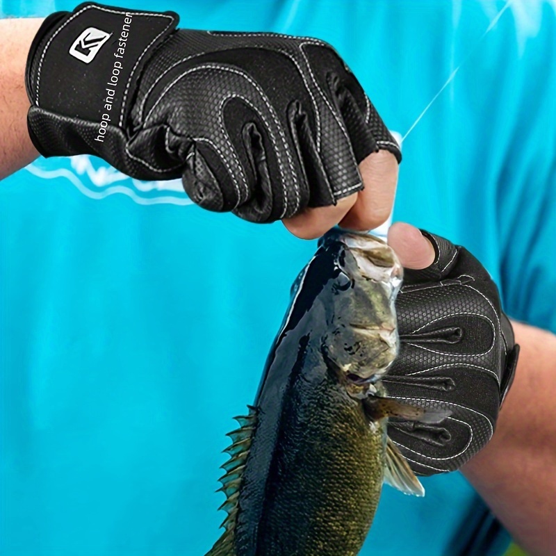 Anti Slip Half Finger Fishing Gloves