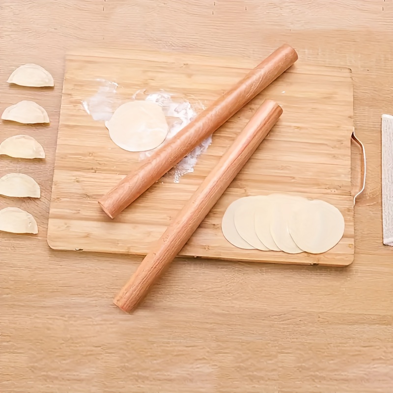 Solid Wood Rolling Pin for Pizza, Pie, Cookies, Noodles - Kitchen Gadgets