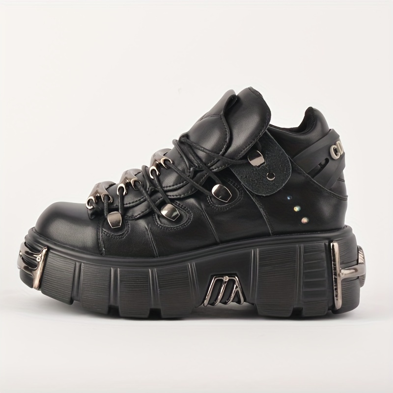 Black platform sneaker clearance boots