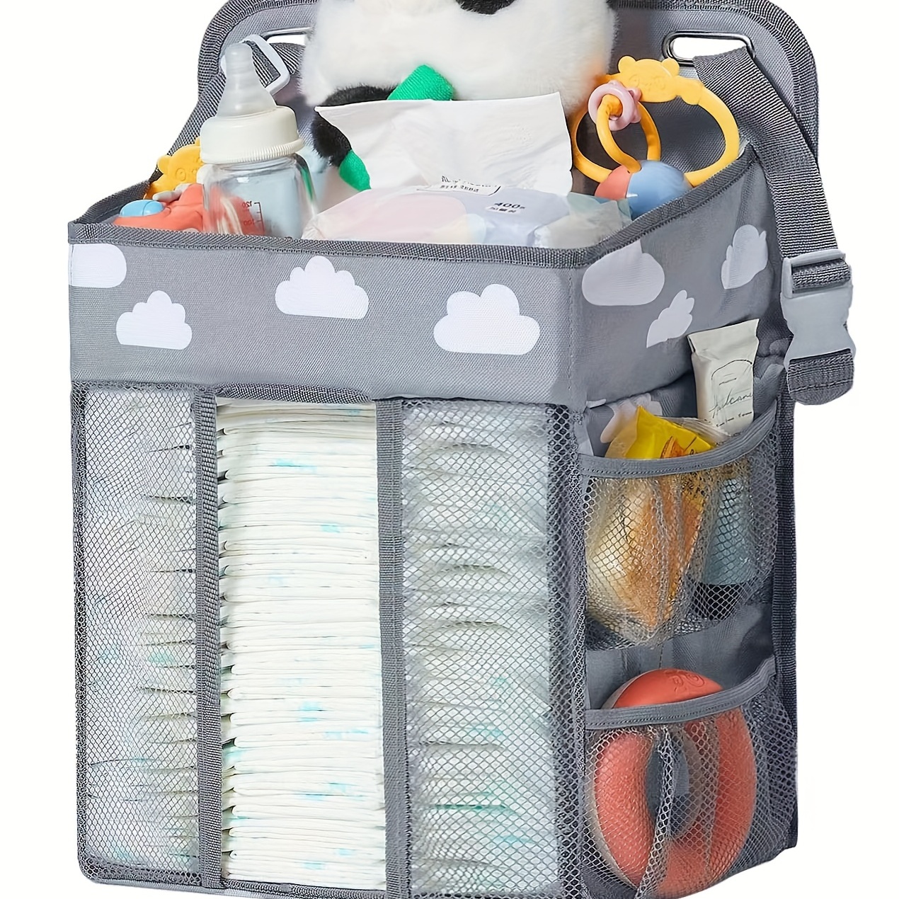 Mochila para pañales bebe, incluye cambiador, Amplio espacio, impermeable,  Bolso carro bebé, Mochila multifuncional grande para bebé, Color Gris -  AliExpress