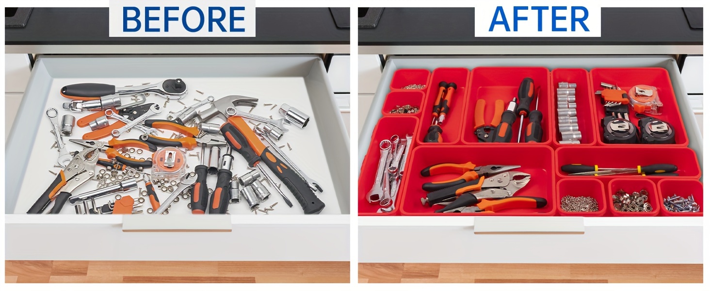 Tool Storage Box Storage Organizer Tray Divider Set 3 sizes - Temu