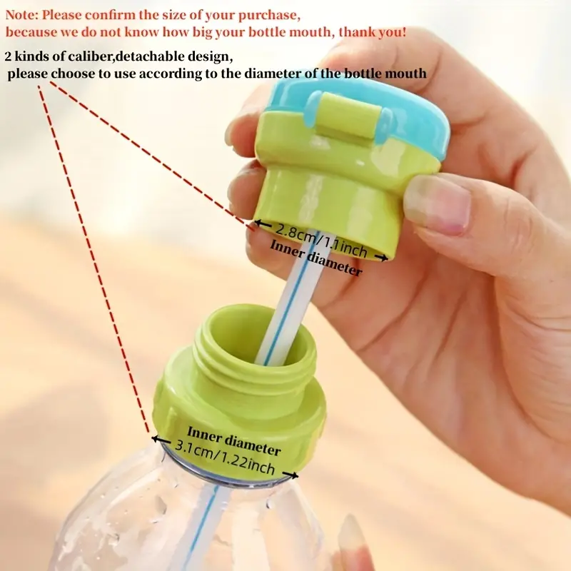 Portable Splashproof Straw Bottle Beverage Bottle - Temu