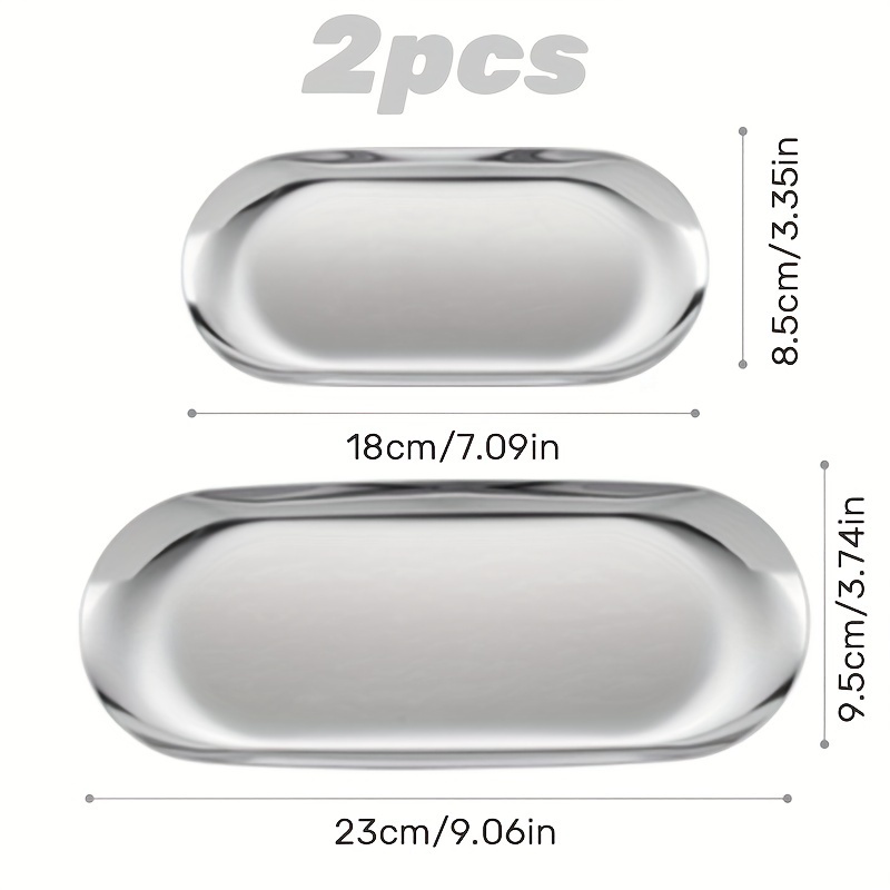 Stainless Steel Oval Tray