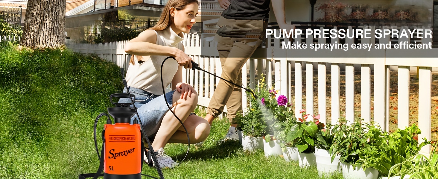 Pulvérisateur pour plantes Pulvérisateur à pression 5 litres