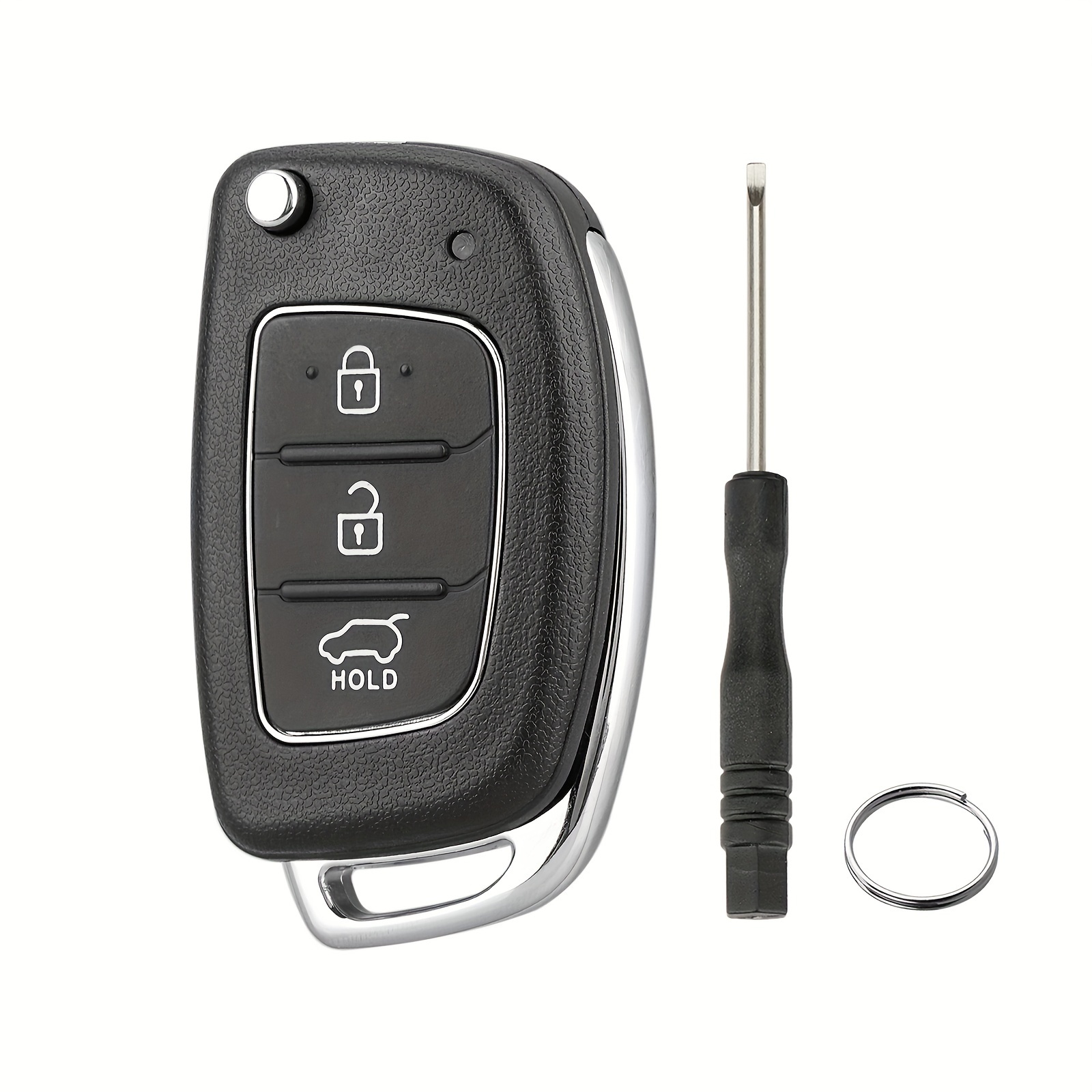 Silicone Car Key Case For Hyundai Elantra Tucson I40 I20 I10 Ix35 Ix45  Creta Santa Fe H-1 Cover Keyless Remote Fob 3 Button - Key Rings -  AliExpress