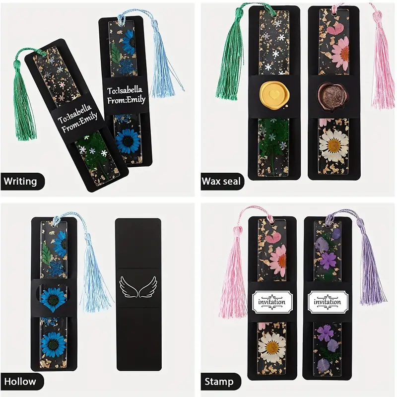 Resin Bookmark Holder Kraft Bookmark Sleeves Diy Bookmarks - Temu United  Arab Emirates