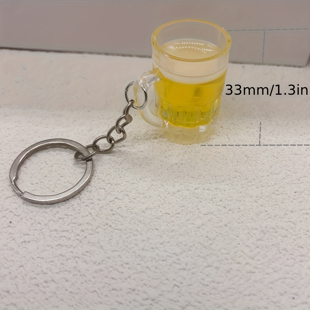 Simulated Beer Glass Champagne Glass Keychain, Creative Acrylic Beer Mug  Keychains, Simulation Mini Drink Keyring For Men Women, Cute Aesthetic  Stuff, Weird Stuff, Cool Stuff - Temu