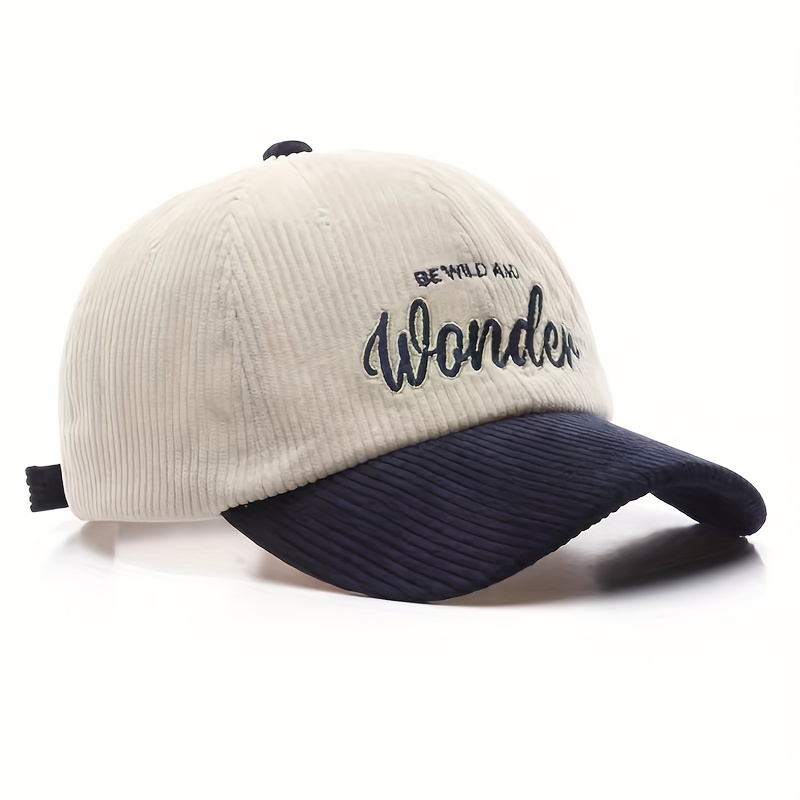 TEMU Gorra De Béisbol De Pana Elegante Xlamulu Con Letras Bordadas - Suave, Ajustable Y Transpirable, Gorra De Papá Para Hombres, XLAMULU