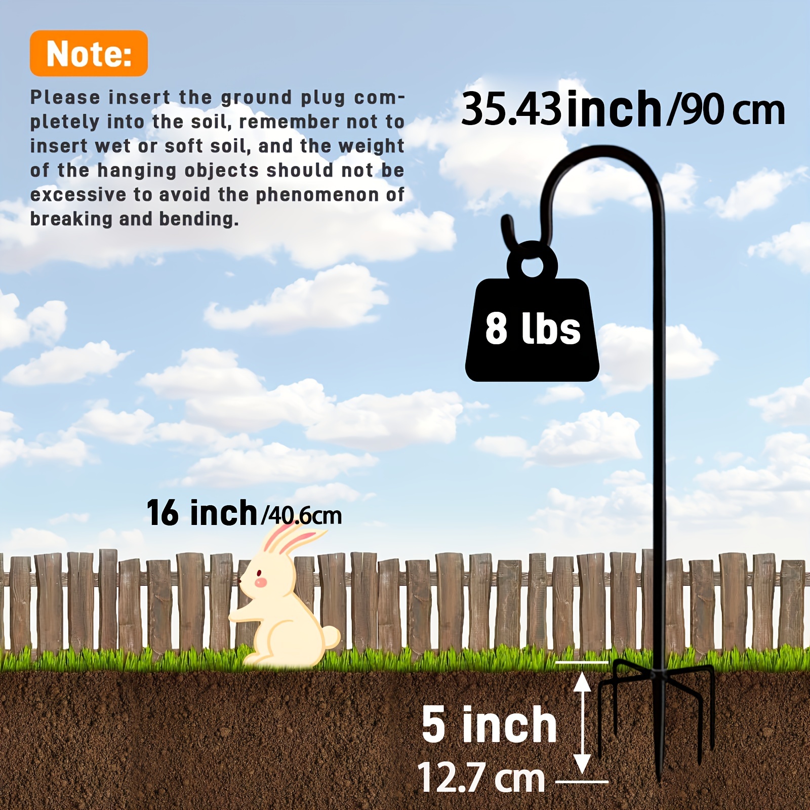  Adjustable Shepards Hooks for Outdoor 36Inches with5Prong Base,Shepherds  Hooks for Outdoor,Stand Pole for Humming Bird Feeder for Hanging Solar  Lights,Mason Jar,Outdoor Garden Wedding Decor(36in-2pcs) : Patio, Lawn &  Garden