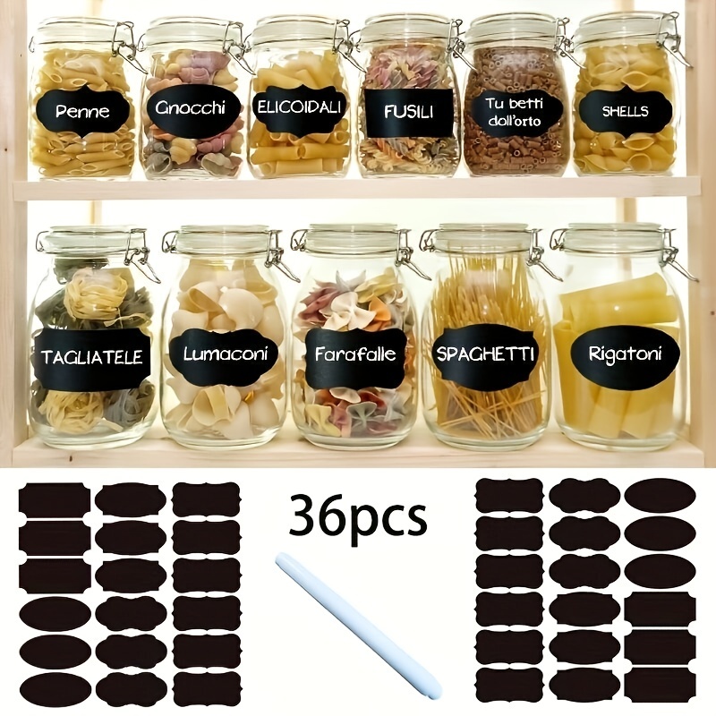 180 Spice Labels for Food Containers, Chalkboard Labels - Import It All