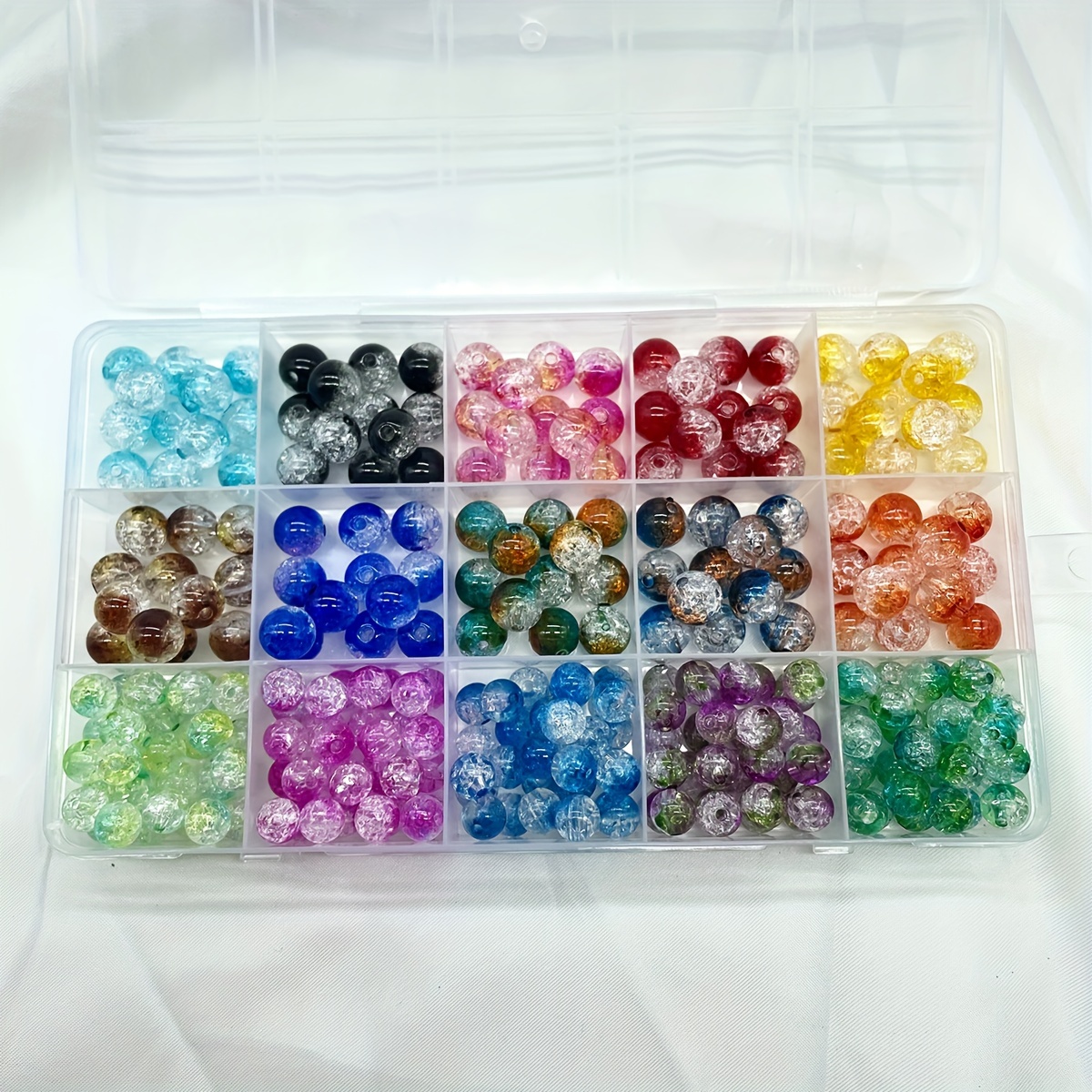 Diy Acrylic Beads For Bracelet Making Kit Imitation Gemstone - Temu