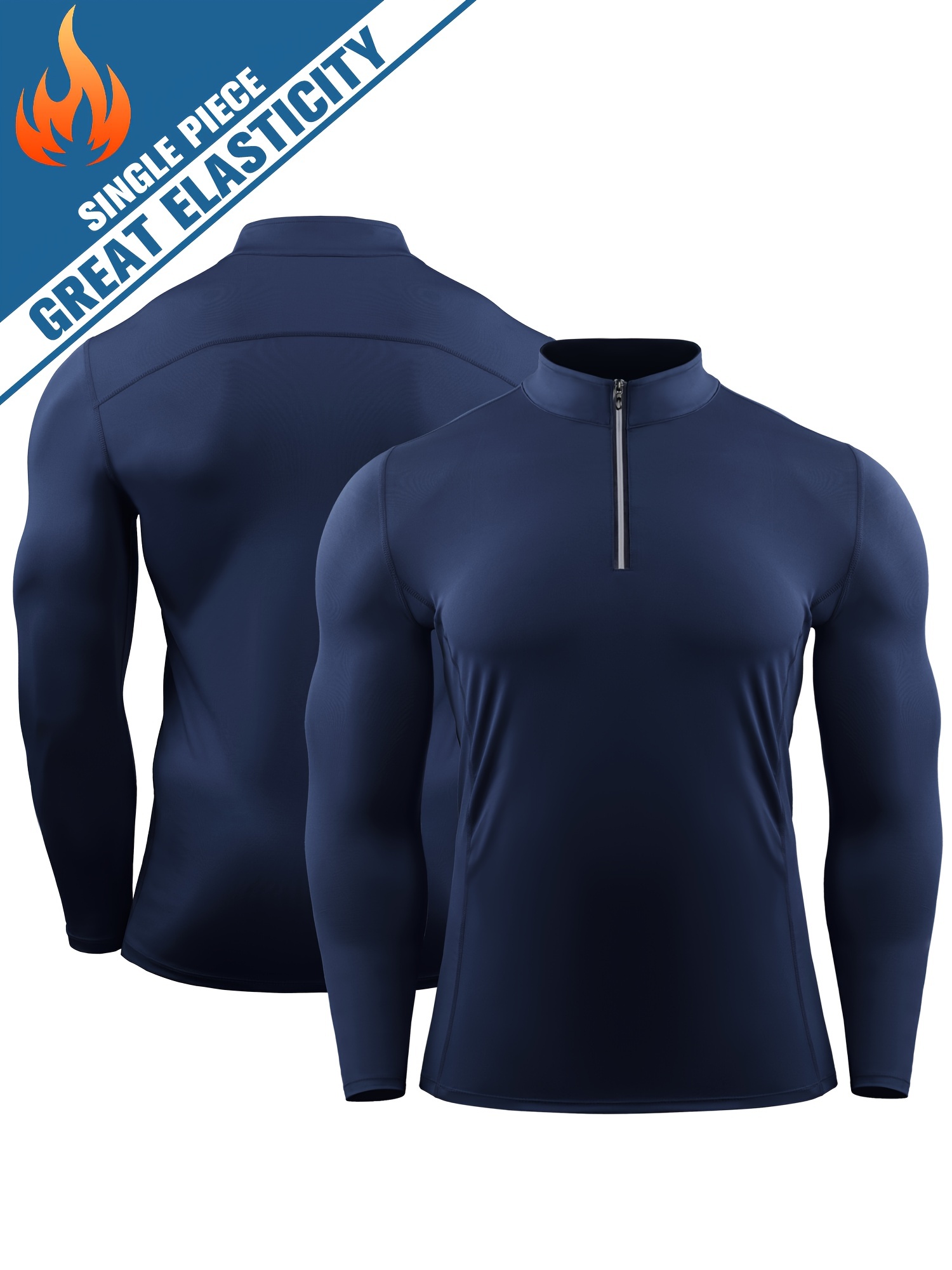 Women Shirt Quick Dry Running T-shirt Long Sleeve Compression Sport Zipper  Shirt