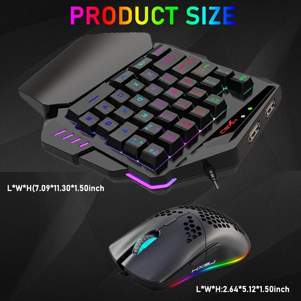 Mouse Teclado y Adaptador para PS3 PS4 Xbox One Switch PC