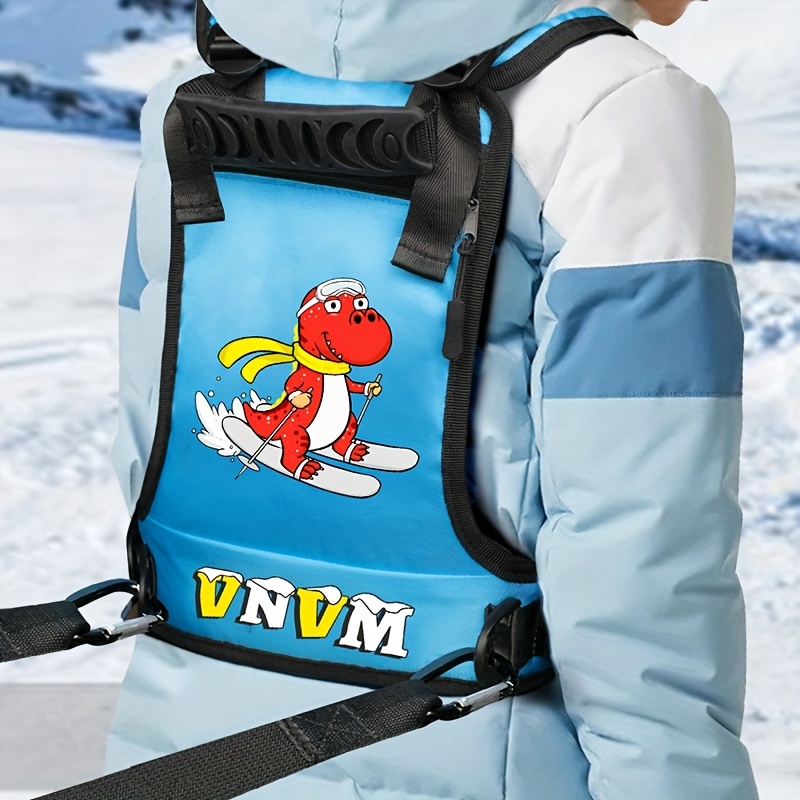 Harnais d’entraînement de ski ou de snowboard pour enfants Ceinture  d’épaule de ski réglable Sangle de poitrine pour snowboard