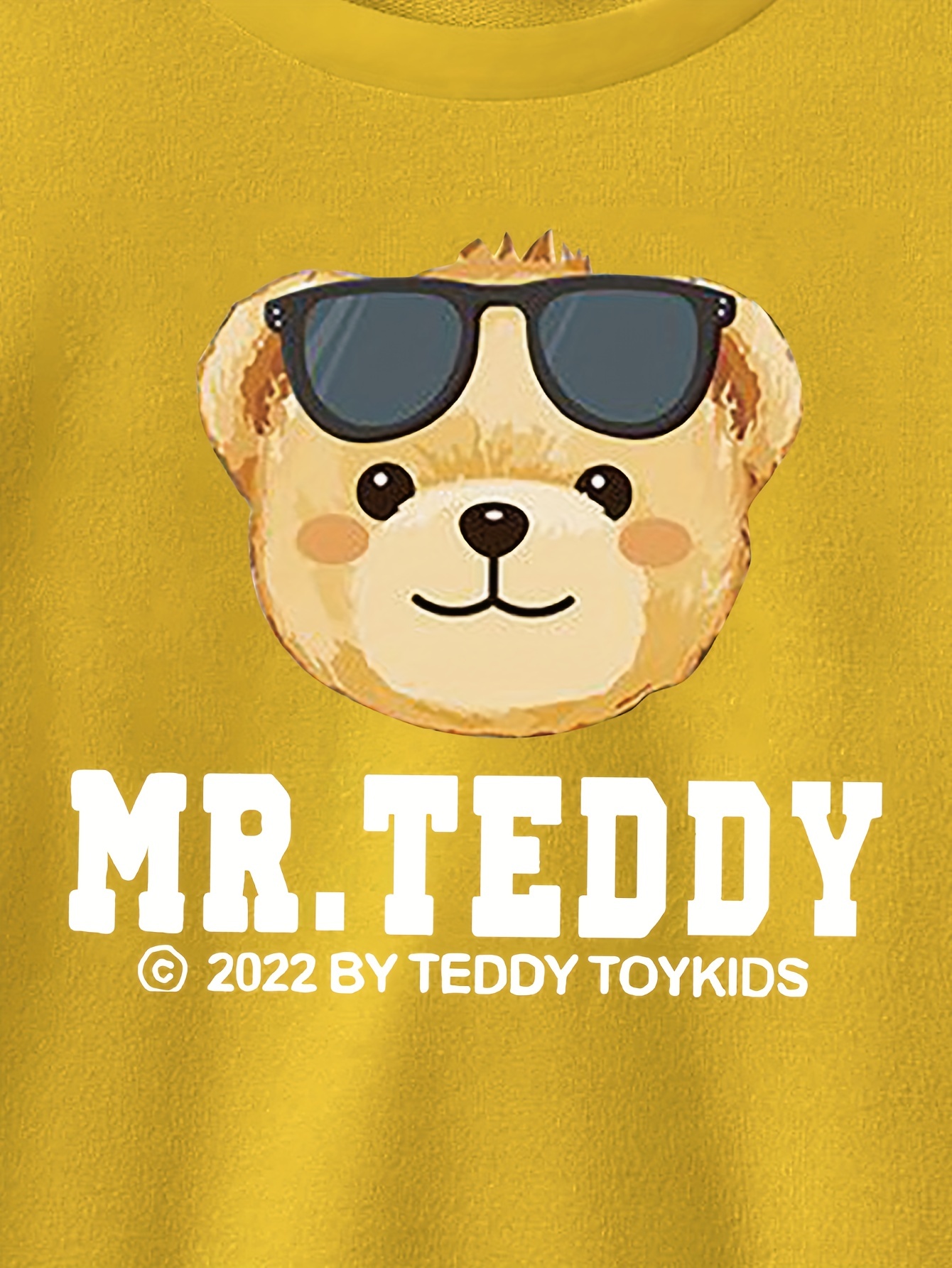 Cute Mr. Teddy Pattern Print Sweatshirt For Kids Boys - Keep Your Little  One Warm And Trendy! - Temu Japan