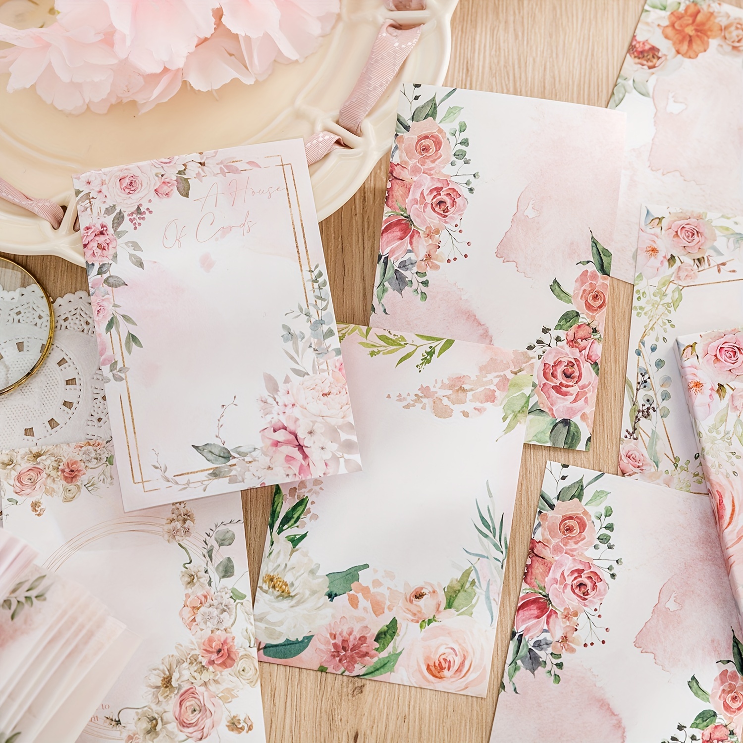 Shabby Chic Floral Wrapping Paper