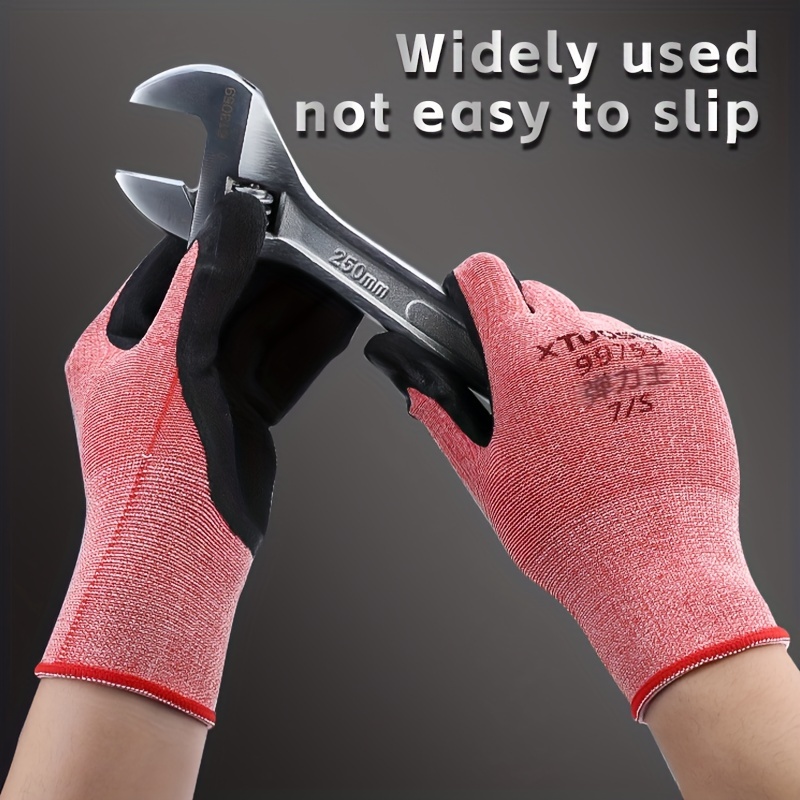 Rubber Labor Protection Gloves Wear resistant Oil resistant - Temu