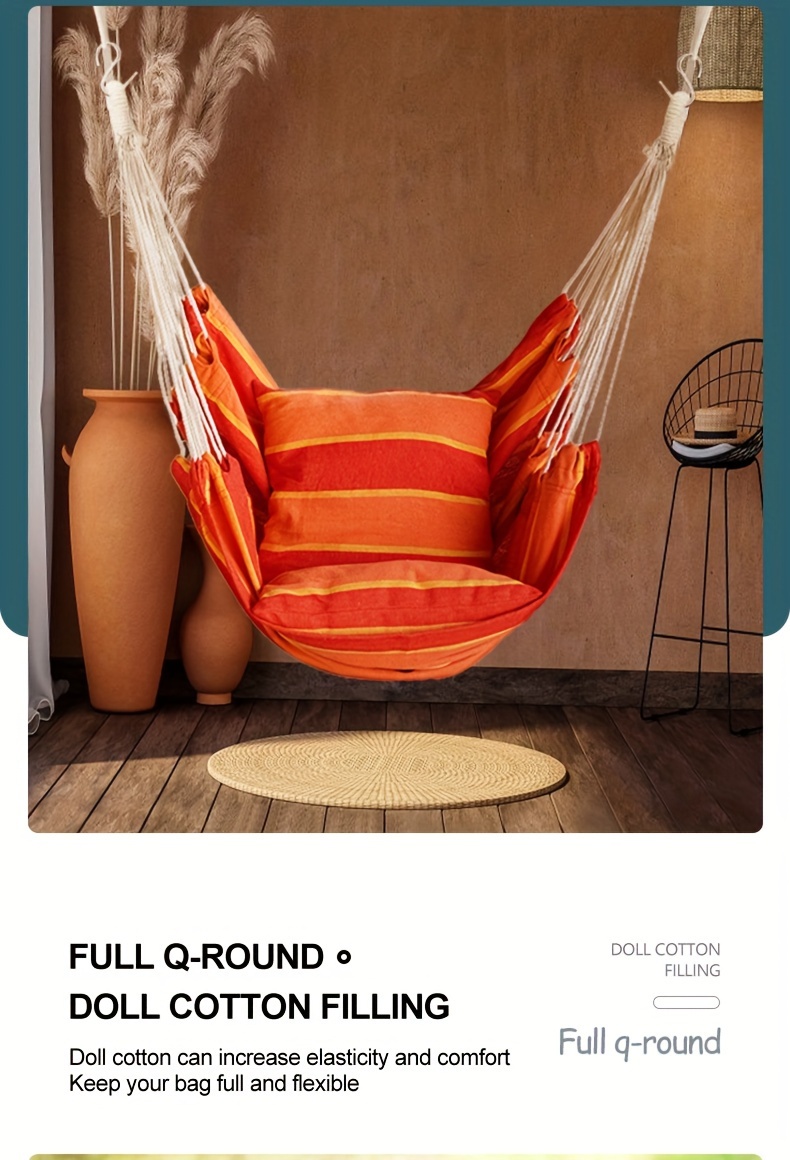 Chaise-hamac Domingo en tissu outdoor - Taille Comfort