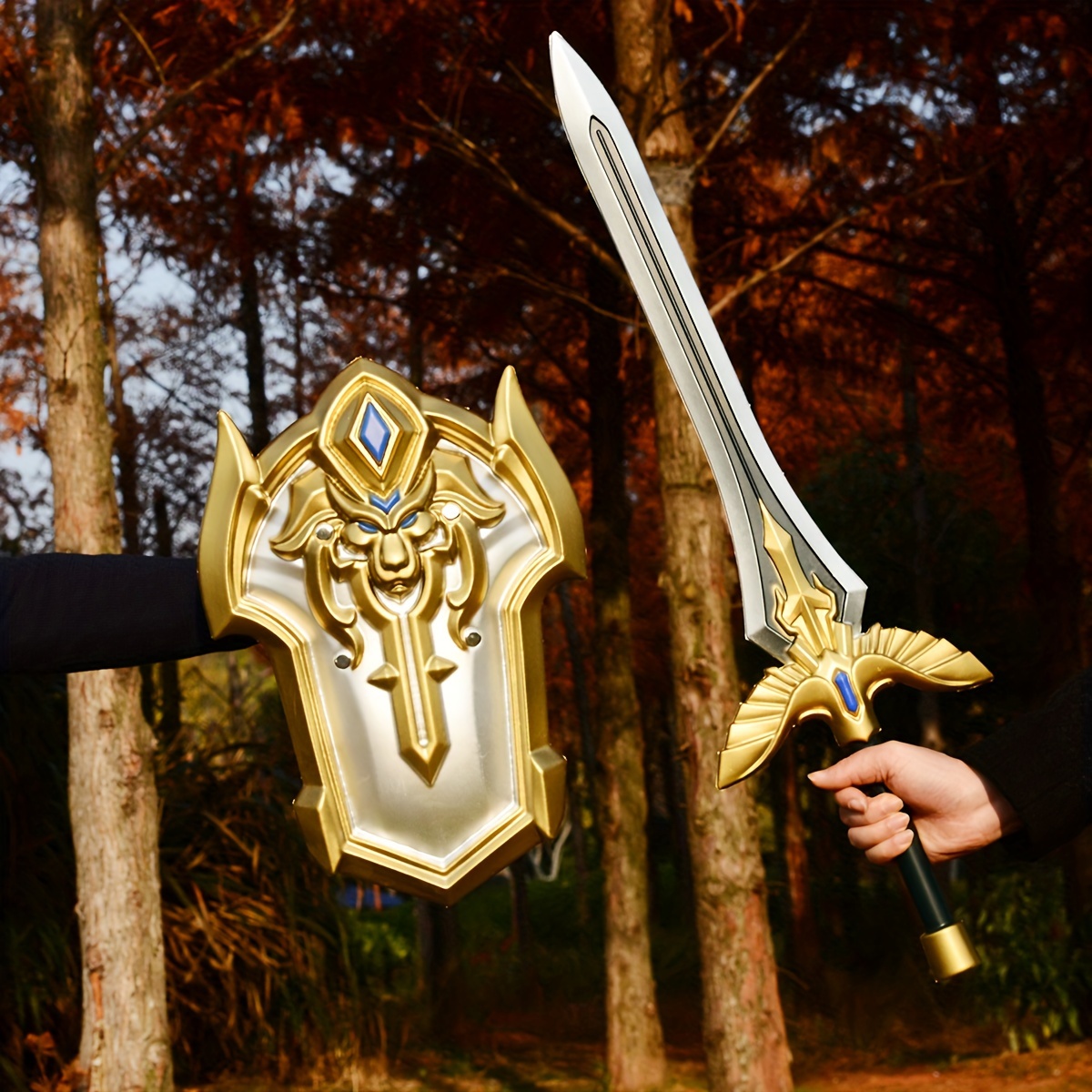 Legend of Zelda Link Hylian Master Skyward Sword Bow Shield PU Foam Prop  Costume