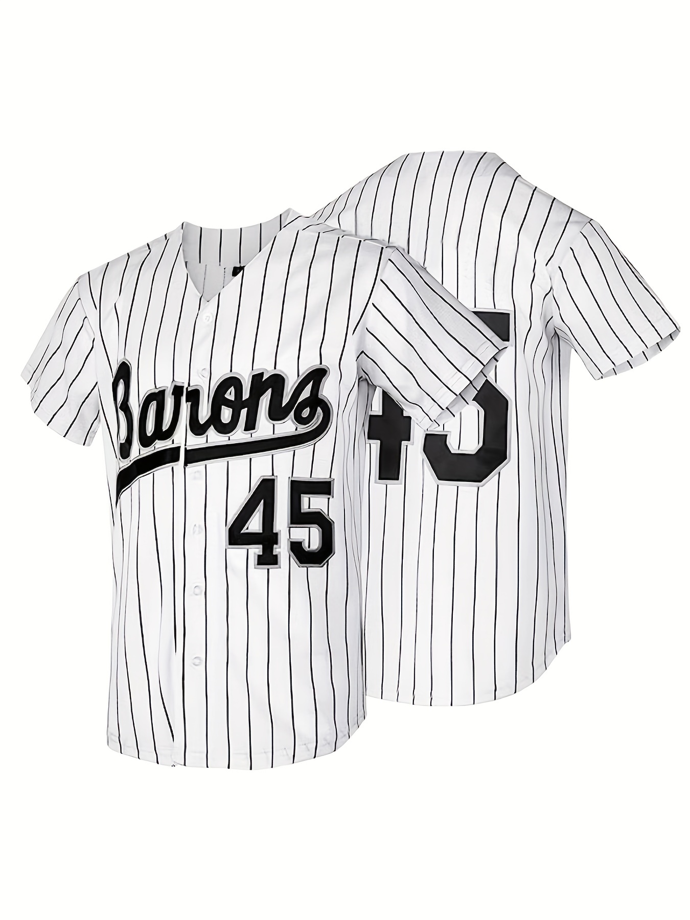 Michael Jordan Birmingham Barons #45 Button Down Baseball Jersey